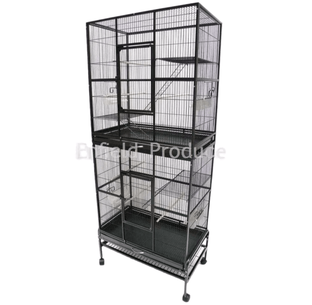 Double Compartment Bird Cage (TS-0497) - Bird Cage Plus: Pet Supplies - Macaw Bird Cage Plus Accessories