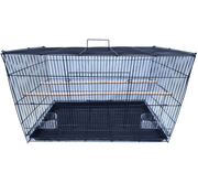 Extra Wide Exercise Flight Bird Cage Black