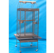 Parrot Bird Cage with Roof Top Perch 0637 Black